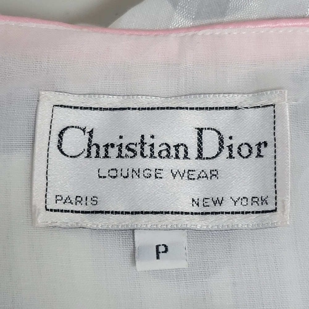Vintage Christian Dior Lounge Wear Polka Dot Babydoll Dressing Gown. - Picture 7 of 16